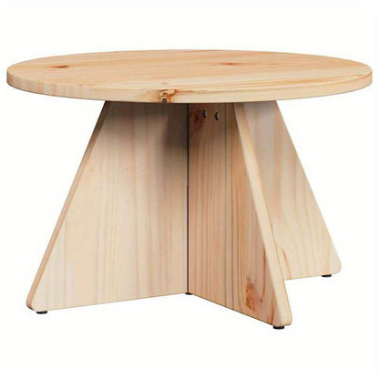 Coffee table 3pcs Natuurlijk 49 x 49 x 30cm solid pinewood Removable, suitable for indoor use and suitable for all seasons, Seasonal Home Accessory, Versatile Table Set, Modern Coffee Table, Sleek Home Decor, Durable Wood Fur