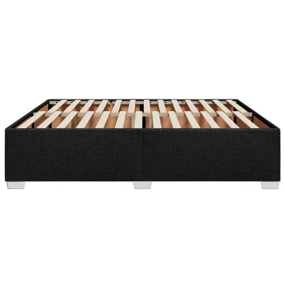 Bedframe 180x200 – Tweepersoonsbed – Ledikant – Slaapbank – Bedbodem – Zwart Stof – Houten Lattenbodem – Stevig Platform Zonder Matras