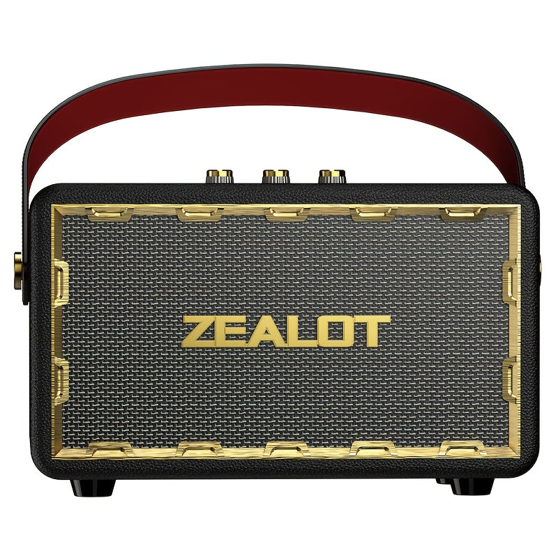 ZEALOT  50W Wireless Speaker System with Dual Pairing, 24000mAh Battery & 36H Playtime, /Type-C Charging, Wireless, Low Latency Gaming Sound, Compatible with TV/Phone/Tablet, Home Theater Stereo Sound System with Dynamic Loud
