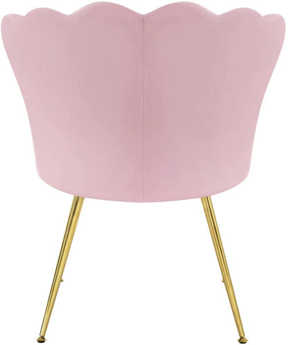 Eetkamerstoel - Eettafel stoel - Fauteuil - Babykamer stoel - Leesstoel - fluwelen stoel - fluweel - Roze