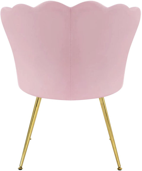 Eetkamerstoel - Eettafel stoel - Fauteuil - Babykamer stoel - Leesstoel - fluwelen stoel - fluweel - Roze