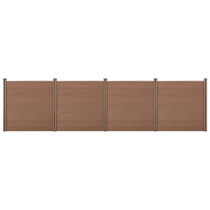 WPC Tuinscherm – Tuinafscheiding – Schutting – Privacyscherm – Windscherm – 183x705 cm – Weerbestendig & Eenvoudige Montage