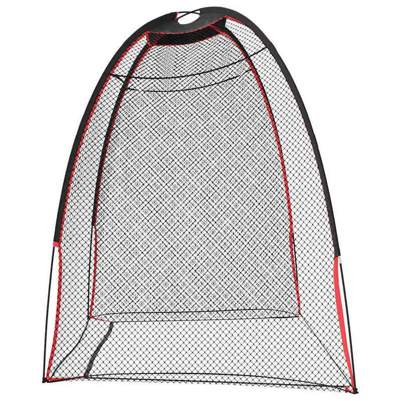 1 Portable Golf Practice Net | Suitable for Indoor/Outdoor Use, Durable and Easy to Install, Includes Training Net, Essential for Home Training, Black Polyester Material