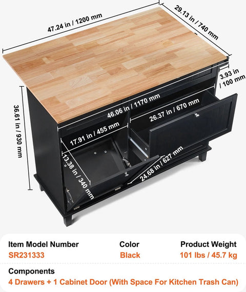 Kookeiland - Ontbijtbar - Keukenwerktafel - Keuken Vicco Kookeiland Fame-Line - Donkerblauw Hoogglans/Antraciet - 90 cm met Lade - zonder Werkblad Vicco Kookeiland Fame-Line - Eiken /Goud