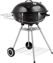 Houtskool Kogelgrill 56 cm - Draagbare BBQ Grill met Deksel - Grote Grilloppervlak - Zwart - 63 x 82 x 88 cm