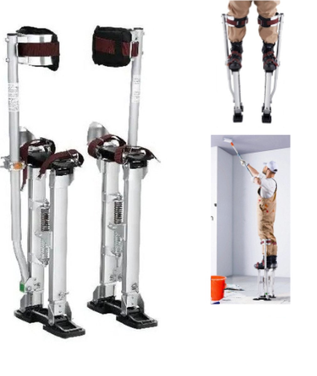 Werk Stelten Pro - Lichtgewicht Stelten - Extra Hoog 92-127cm - Stabiele Houding - Antislip - Onbreekbaar - Roestvrij - Tot 103kg - Afbouw - Schilder - Stucadoor - Theater