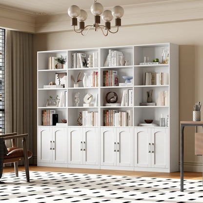 Boekenkast – Boekenkast – Opbergrek – Displayrek – Houten Plank – Wit – Groot Formaat 115x27x185,5 cm – Stevig MDF Met Anti-Valbeveiliging