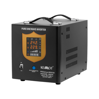 No-break – Noodstroomvoorziening – UPS – Stroomonderbreking Beveiliging – 1800W Vermogen – Pure Sinusgolf & 24V Batterij Dual-Power