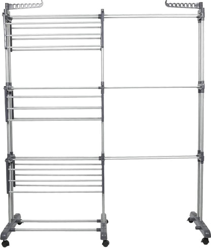 Homewell - droogtoren - uitschuifbare droogrek - kledingrek - uitschuifbaar wasrek - inklapbaar - droogtoren met wieltjes - wasrek staand - droogtorens - wasrekken