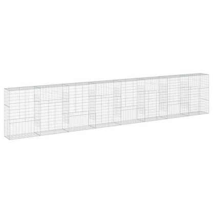 Gabion – Stoneschaal – Steenkorf – Tuinmuur – Erfafscheiding – Gegalvaniseerd IJzer – 800 x 50 x 150 cm – Weerbestendig & Stevig