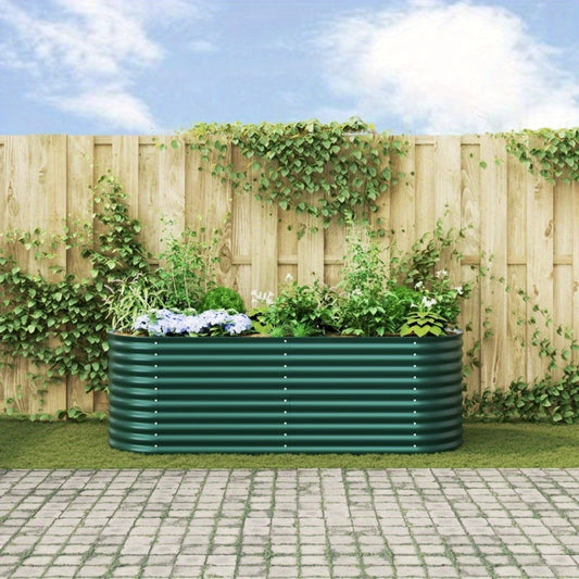 Metalen Tuinbak – Kweekbak – Plantbak – Groentekas – Bloembak – Extra Groot 240x80x81 cm – Weerbestendig & Stevige Constructie