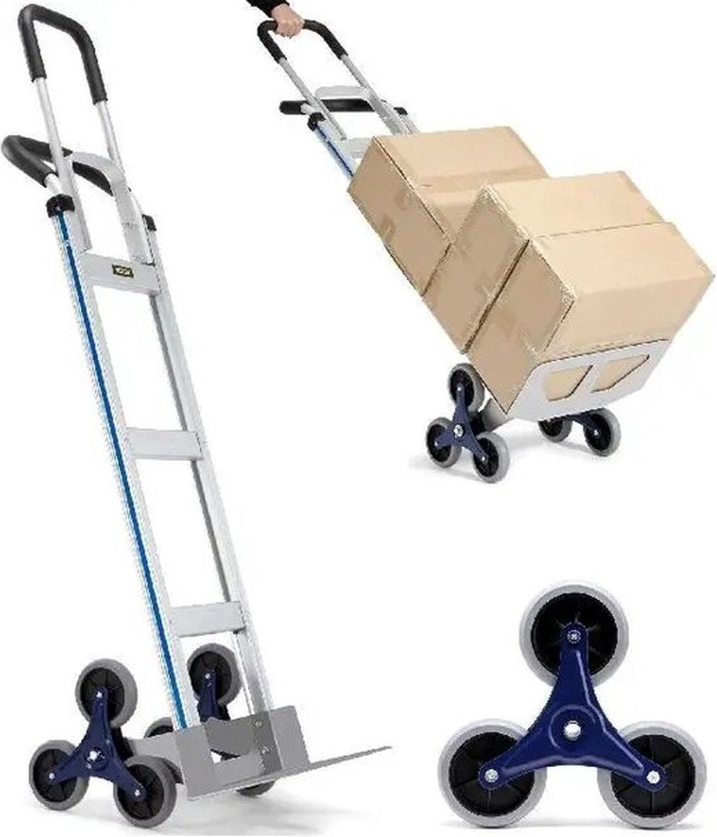 Trapklimwagen - Steekwagen - Steekwagen opvouwbaar - Handvaten Met Beugel - Opvouwbare Trolley