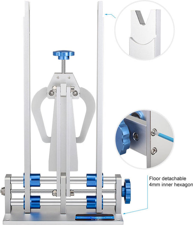 Trauning Stand - Racefiets Wiel - Reparatie Tool - Wiel Reparatie - Blauw - Velgen Correctie - Kalibratie Stand