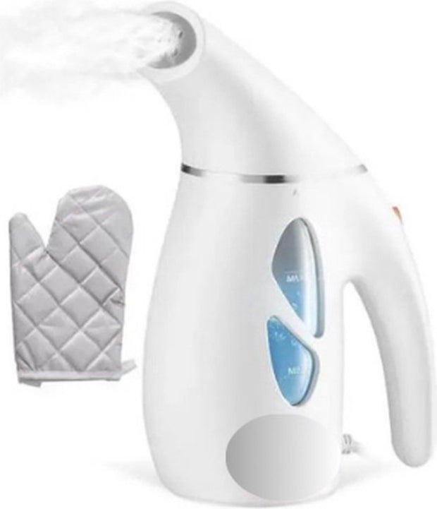 Kledingstomer - Stoomreiniger - Handstomer - Incl. Gratis Hittebestendige Handschoen & Gebruiksvriendelijk - 900W - Wit - 23x9x15cm