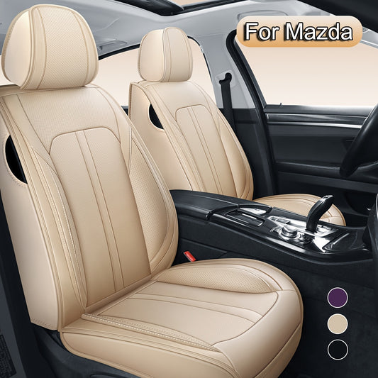 Stoelhoezen Auto – Autostoelhoes – Seat Covers – Stoelbeschermers – Universele Stoelhoezen – 5 Zits Set – Nappa Kunstleer Met Sponsvulling – Eenvoudig Te Reinigen