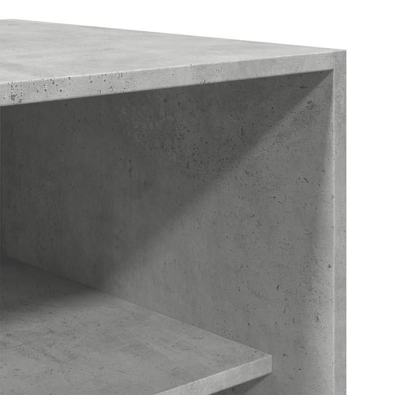 Kast – Opbergkast – Garderobekast – Kledingkast – Binnendeurkast – Betongrijs – Behandeld Hout – Weerbestendig – Compact 100x50x200 cm