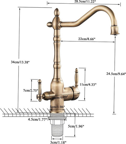 Keukenkraan - Keukenkraan Goud - Mengkraan Goud - Gouden Keukentap