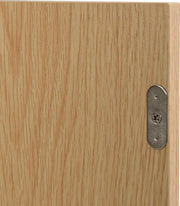 Houten Rotan Schoenenkast - Schoenenkast met 3 Schuine Deuren en 1 Lade - Massief Houten Poten en Handgrepen - Voor Smalle Ingangen - 90 x 125 x 17 cm