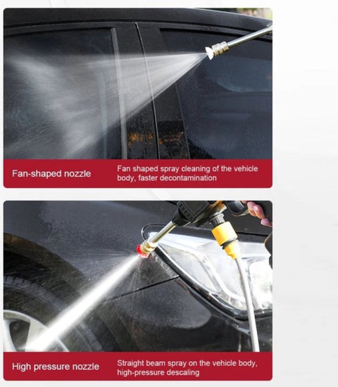 Draadloze Hogedrukreiniger - Met Accu en Oplader - 20000mAh - Hoge Druk Reiniger - Instelbaar - 50 BAR - Inclusief Waterslang - Zwart