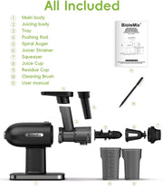 Slow juicer - Press juicer - Juice extractor - Powerful motor - 200W