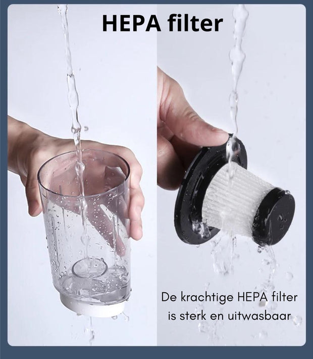 Kruimeldief - Best Verkocht - Handstofzuiger - Kruimeldief Snoerloos - Auto Stofzuiger - Oplaadbaar - Draadloze Stofvanger met Dubbele Functie - Auto, huis en Huisdierhaar - Wit