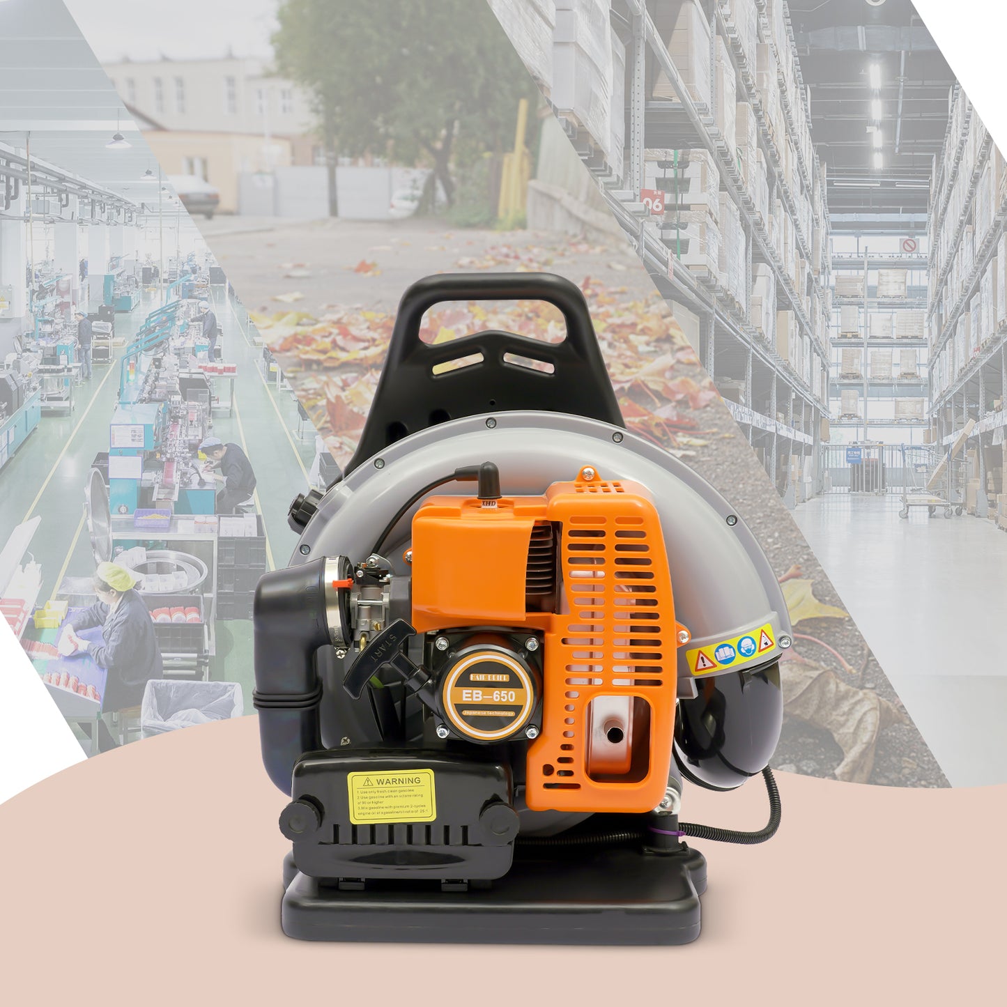 Benzine Bladblazer Rugzak – Bladblazer Op Benzine – Rugzakblazer – Tuinblazer – Bladblazer 65cc – 1,8 Liter Tank – 2,7 kW Vermogen