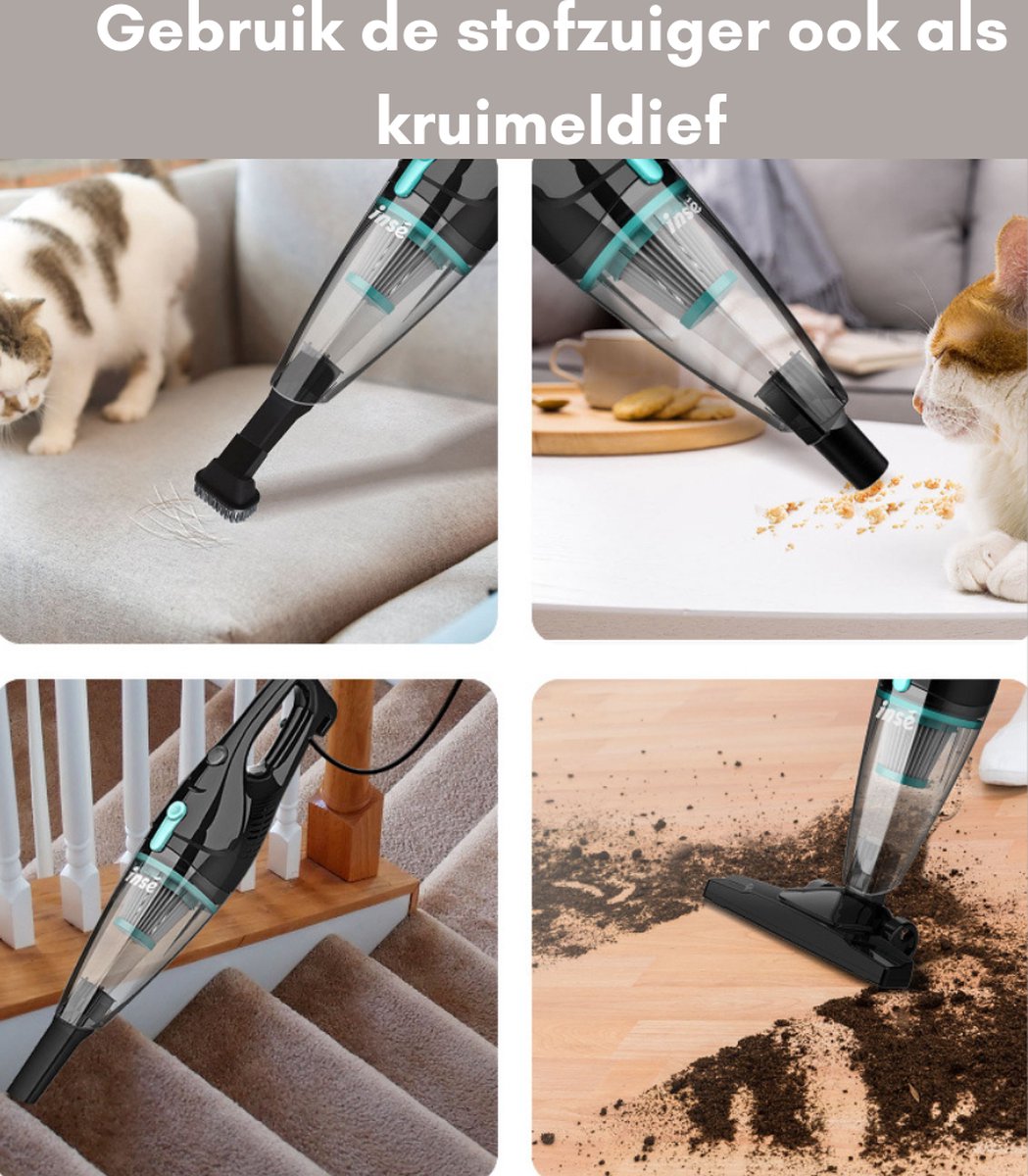 Corded Stick Vacuum Cleaner - Handheld Stick Vacuum Cleaner - Handheld Vacuum Cleaner Best Seller - Handheld Vacuum Cleaner - Black