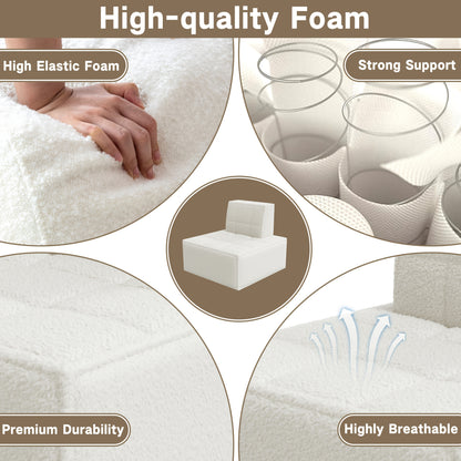 Mini Bankstel – Mini Sofa – Kleine Bank – Compacte Lounge – Tweezitsbank – Memory Foam Vulling – Makkelijk Schoon Te Maken