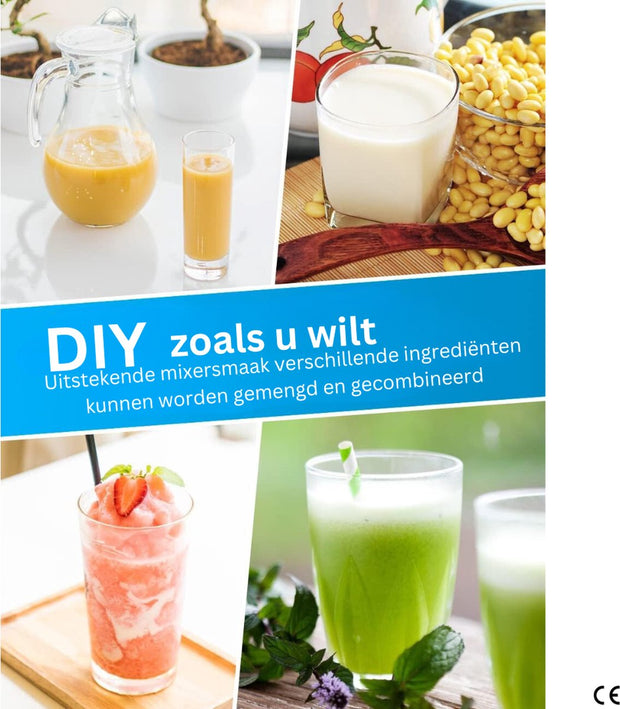 Mixer - Krachtige Professionele Smoothiemaker 2000W - 2 Liter Variabele Snelheid