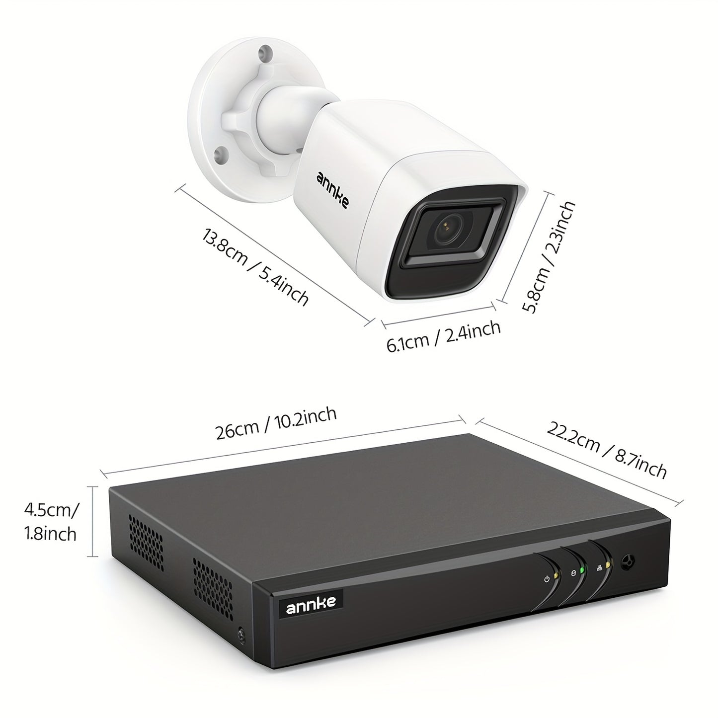 Beveiligingssysteem – Camerasysteem – Bewakingssysteem – CCTV Set – Video Surveillance – 16-Kanaals Met 8x 1080P Camera’s – AI Mens- en Voertuigdetectie – 2TB HDD Met Nachtzicht Tot 20 Meter