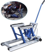 Hydraulische motorkrik 680kg - Motorlift - Motorheftafel - Motorbrug - Motorfiets krik - Minilift - Verstelbaar montagestandaard - Hydraulisch motorstandaard