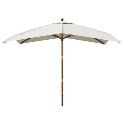Parasol – Tuinparasol – Stokparasol – Zwembadparasol – Strandparasol – Houten Paal – Zandkleurig – 300x300x273 cm – UV-Bescherming – Waterafstotend