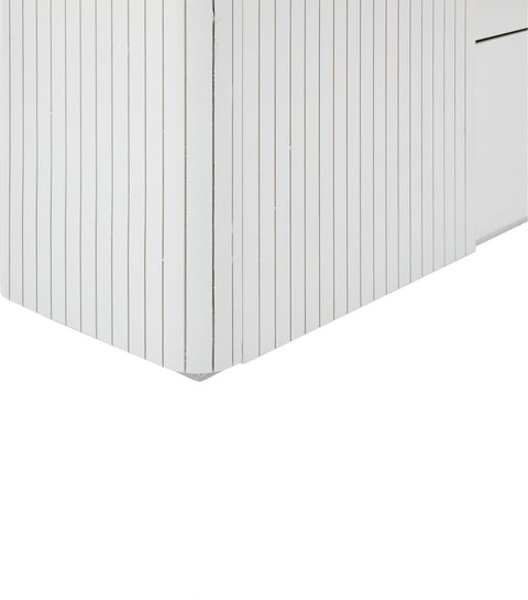 LED - Modern wit dressoir met LEDverlichting - 150x35x80 cm - 2 deuren, 3 lades en RGB-kleuren - Opbergkast voor woonkamer, eetkamer of hal - Wit