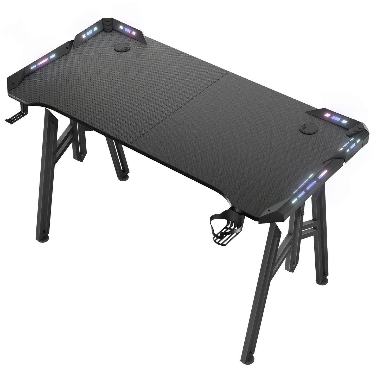 Gamingtafel – Game Bureau – Gaming Desk – Computerbureau – Werktafel – 140 cm – MDF Tafelblad – Stevig Metalen M-Poten