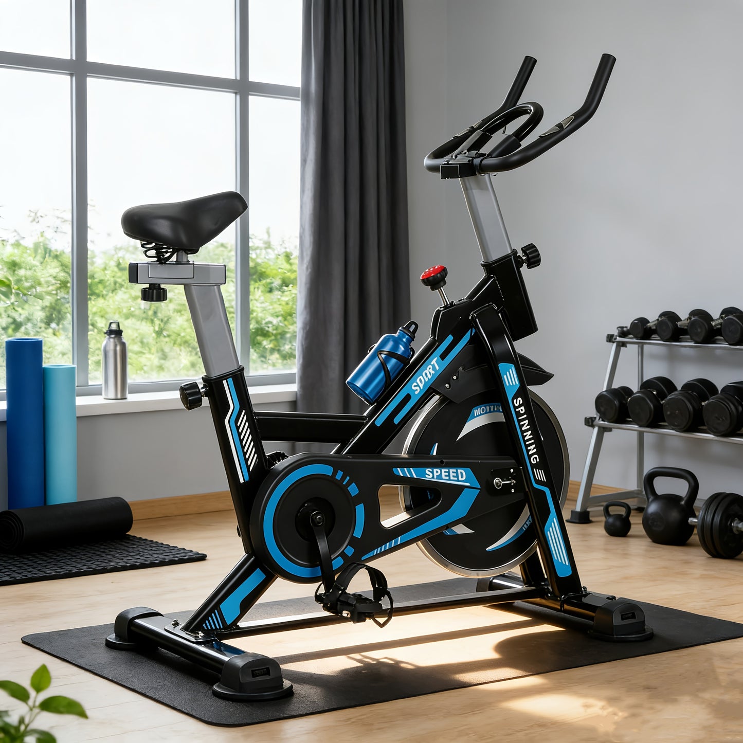 Indoor Cycling Bike – Hometrainer – Fitnessfiets – Exercise Bike – Stationary Bike – Compact Design – Stille Frictieweerstand