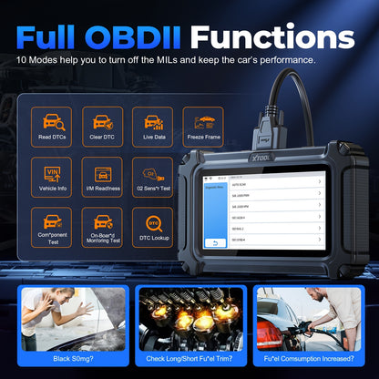 OBD2 Scanner – Auto Uitlezer – Diagnoseapparaat – Storing Verwijderen – Uitleesapparatuur – 5,45 Inch Touchscreen – 15+ Resetfuncties Gratis Updates Levenslang