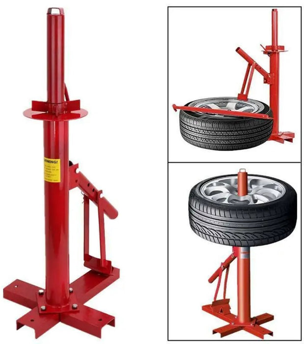 Auto - Bandenwisselaar - Banden Demonteerapparaat - Banden Demonteermachine - Band Vervanger - Handmatige Montage & Demontage - 38x45x95cm - Rood