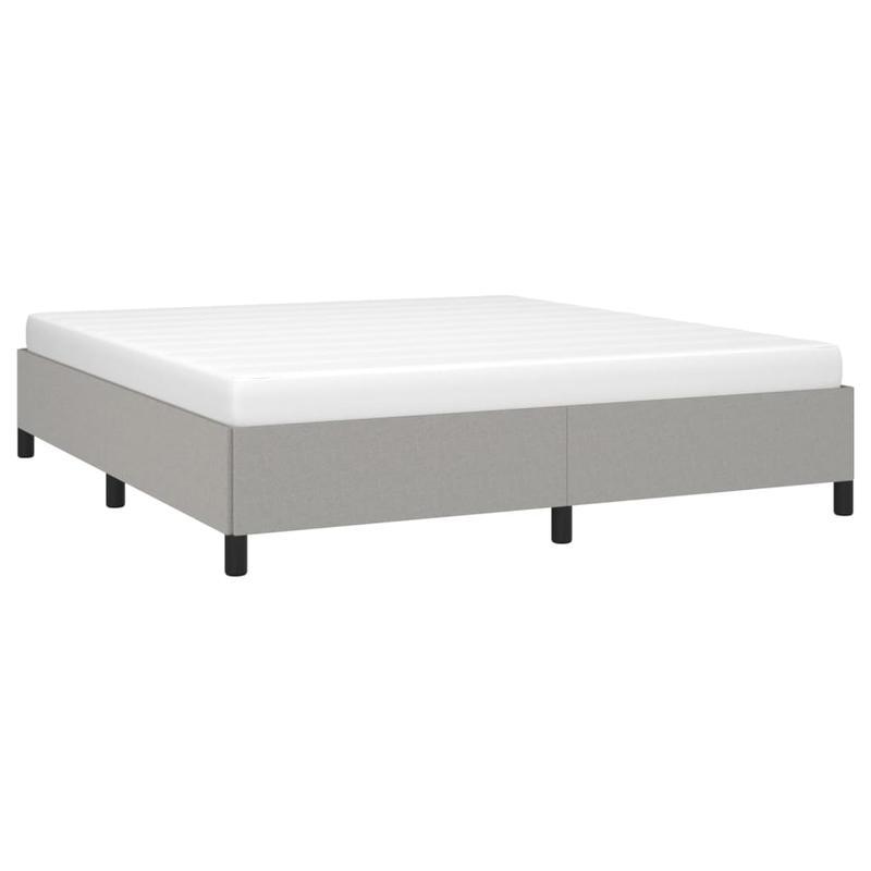 Bed frame without Mattress Grigio Chiaro 160x200cm Tissue Practical, removable, suitable for all seasons, Seasonal Bedding, Spacesaving Bed, Sleek Bedroom Furniture, Modern Home Decor, Lightweight Construction, Removable Desi