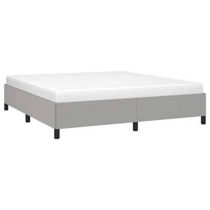 Bed frame without Mattress Grigio Chiaro 160x200cm Tissue Practical, removable, suitable for all seasons, Seasonal Bedding, Spacesaving Bed, Sleek Bedroom Furniture, Modern Home Decor, Lightweight Construction, Removable Desi