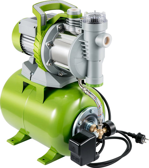 Tuinpomp - 1300W Irrigatiepomp - Max. Debiet 4200L/u - Geschikt voor Zwembaden en Ondiepe Bronnen