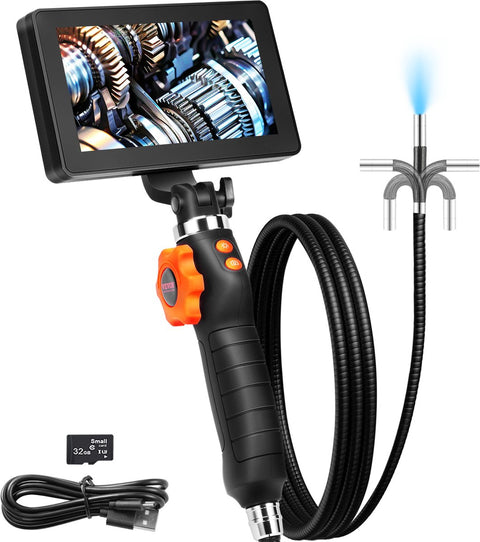 Endoscoopcamera - Endoscoop - Bidirectioneel 180° - Geschikt voor IndustriëLe Inspectie - 1080p - Zwart