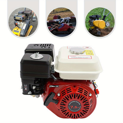 Motorblok – Benzinemotor – 4-Takt Motor – Compact Motor – Duurzaam Motorblok – 7,5 PK – Handstart – Geschikt Voor Zware Machines
