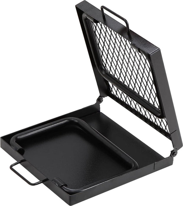 Houtskool Grill - Inklapbare Tafel Grill - 570 x 285 x 230mm - 6kg inhoud - Draagbare Reis Grill - Buiten Camping Grill - 300 °C - Grillrooster + Grillplaat - voor tuinfeestjes, picknicks, patio