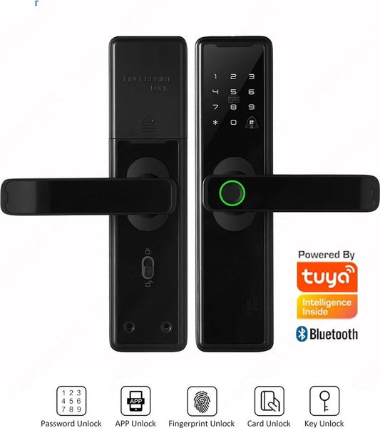 Smartlock - Slim Deurslot - Smart Lock - Vingerafdruk - Toegang Wachtwoord Ic Kaart - Smartlife Ondersteuning