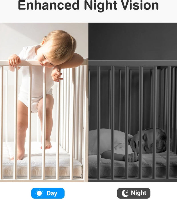 Security Cameras - Indoor Camera - Indoor Security Camera - Security Camera with Night Vision - Built-in Microphone and Speaker - Tracking Function