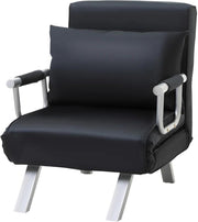 Slaapstoel - Uitklapbaar - Slaapbank - Logeerbed - Zetelbed - Slaapfauteuil - Vouwbed - 1 persoons - Zeer comfortabel - Zwart