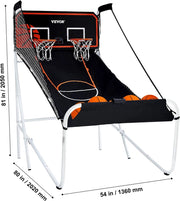 Basketbal Arcade - Inclusief 4 Ballen En Pomp - Opvouwbaar - 80x54x81 inch