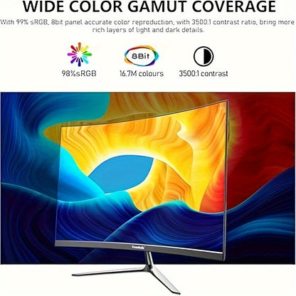 Curved Gaming Monitor – PC Monitor – Computerscherm – Beeldscherm – Display – 24,5 Inch – 100Hz Verversingssnelheid – 1ms Reactietijd