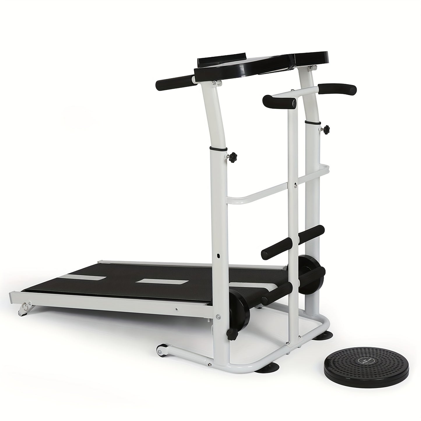 Homelikesport Manual Treadmill Foldable Non-Electric Machine with Twin Flywheels, Speed/Distance Tracker & Step Counter, Heavy-Duty Jogging Belt for Home Gym, Easy Assembly, Portable Walking/ Equipment for all Fitness