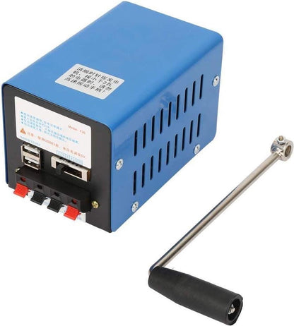 2000 RPM Crank Generator - Portable Hand Crank Generator - USB Rechargeable - Survival Training Supplies